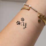 Poten met initialen Tatoeage (A-Z)