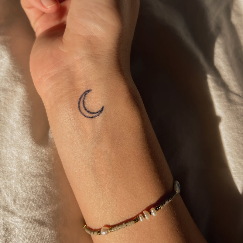 Minimalist moon tattoo  To book your tattoo appointment DM or Contact us  on  81695011159082572575 Shop no 5 Sairam Society opp  Instagram